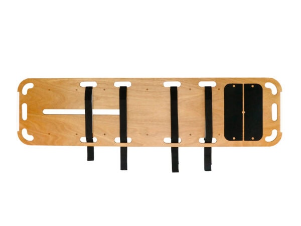 Planche Spinale Bois Premium – Transfert Mortuaire / Premium Wood Spinal Board