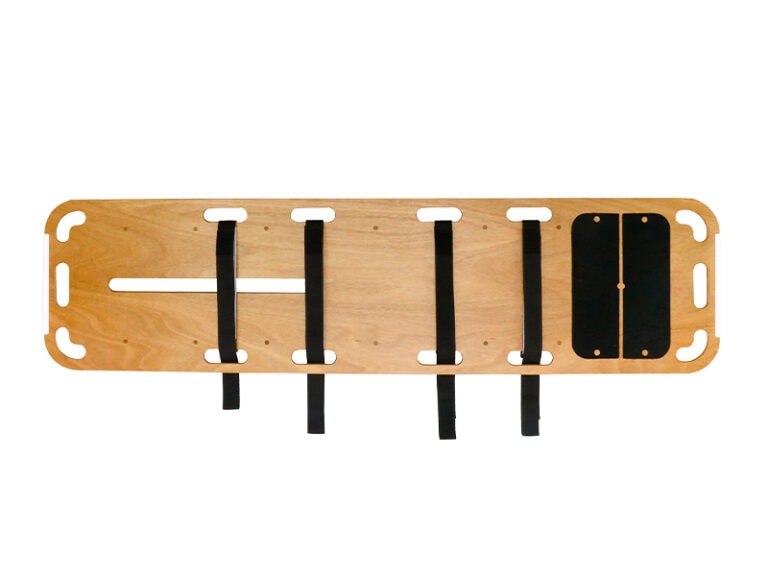 Planche Spinale Bois Premium – Transfert Mortuaire / Premium Wood Spinal Board